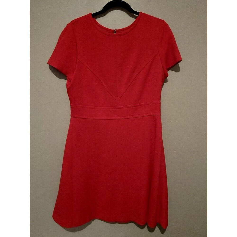 Eliza J Red Short Sleeve Sheath Dress Women's 14 Work Dress Business Casual New - Picture 4 of 9